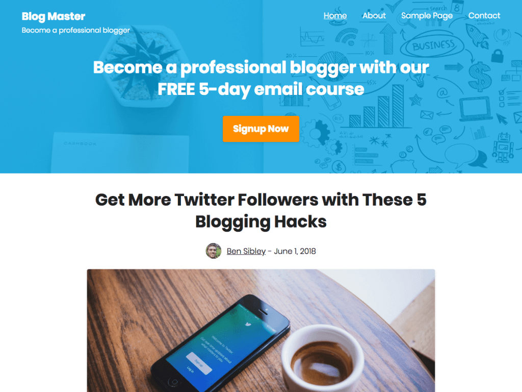 challenger free wordpress theme screenshot