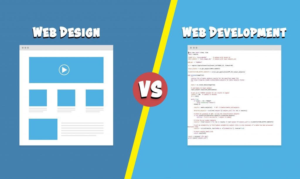 web design vs web development