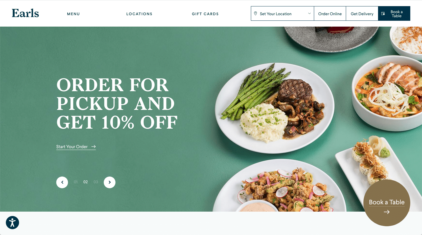 earls website color schemes examples